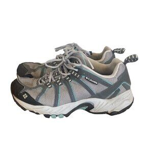 Columbia Kaibab BL3571-019 GrayTeal Techlite Hiking Trail Shoes Women's US 7.5